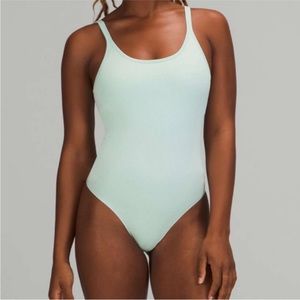Lululemon Ebb to street ribbed bodysuit size 6 Mint